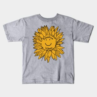 Positive Vibes Sunflower Kids T-Shirt